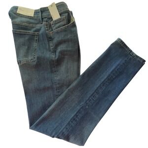 Warp & Weft ORD Chicago Straight‎ Jeans 29X34 Blue Stretch Roomy Lite Distress